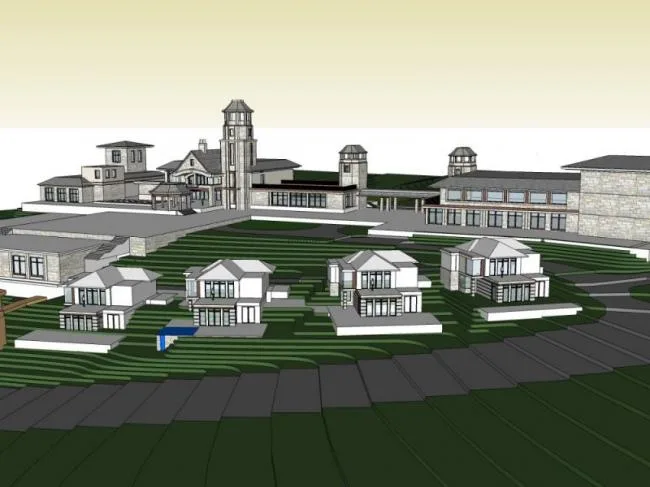 Sketchup Villa Model | Stacked Villa, Modern Style