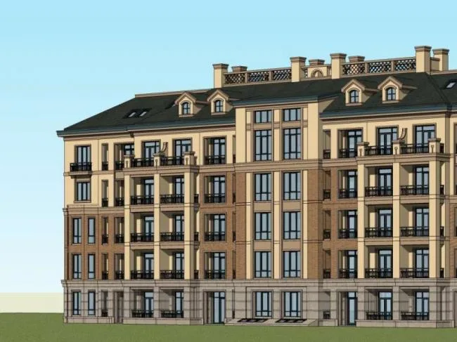 Sketchup Residential Model | Multi story Residence, Garden House, Classical Style