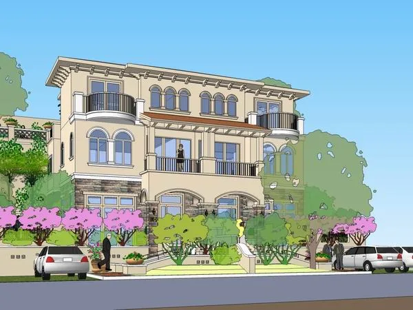 Sketchup Villa Model | Single Family Villa, Classical Style