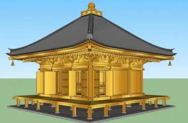 SketchUp Model of Ancient Chinese Multi-Story Temple Architecture-BIM WORLD