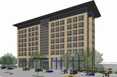 SketchUp Multi-Story Office Building Model | New Asian & Neoclassical Styles-BIM WORLD