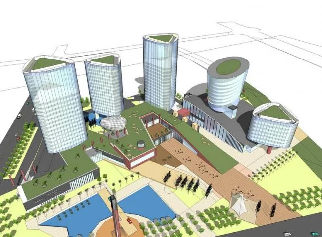 Sketchup Office Model | High rise Office Building, Office Building, Modern Style
