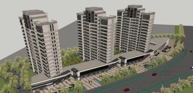 Sketchup Residential Model | High rise Residential Buildings, Residential Buildings, Classical Style
