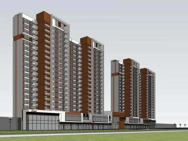 Modern High-Rise Residential Buildings | SketchUp Residential Model