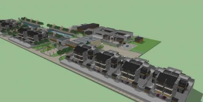 Sketchup Business Model | Multi story Club, Chinese Style