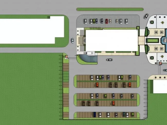 Sketchup Landscape Model | Square Landscape, European Style, Classical Style