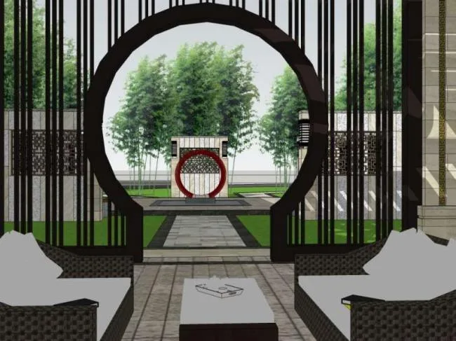 Sketchup Sketch Model | Pavilion, Chinese Style, Sketch