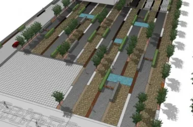 Modern Waterfront Landscape Design in SketchUp-BIM WORLD