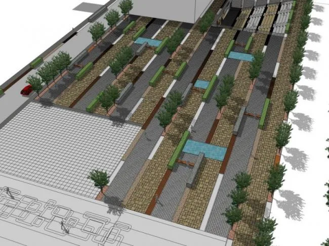 Modern Waterfront Landscape Design in SketchUp