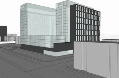Modern High-Rise Office Building Model in SketchUp-BIM WORLD