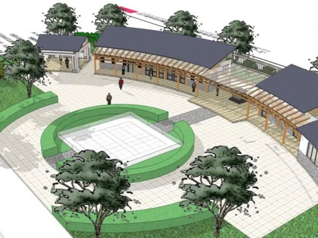 Sketchup Landscape Model | Public Landscape, Modern Style