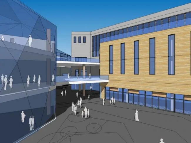 Sketchup Complex Model | Multi story Commercial Complex, Office, Modern Style