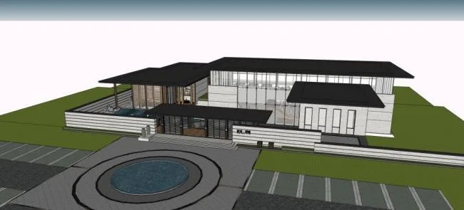 Exploring SketchUp Business Models: Clubhouse Designs, New Chinese Style, and Modern Commercial Architecture