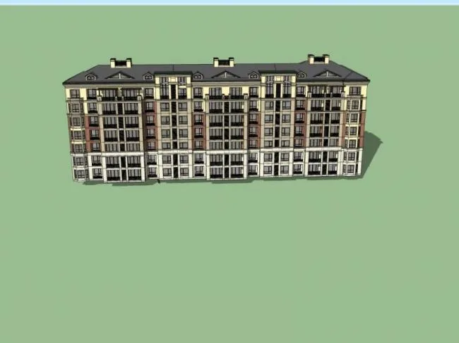 Sketchup Residential Model | Multi story Residence, Residential Building, Classical Style