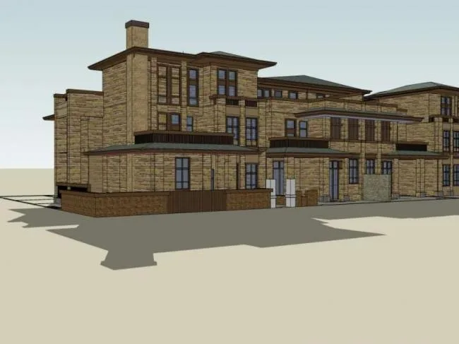 Classical Twin Villa Model in SketchUp