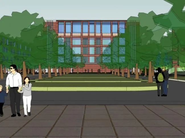 Sketchup School Model | Multi story School, Campus Educational Architecture, Modern Style