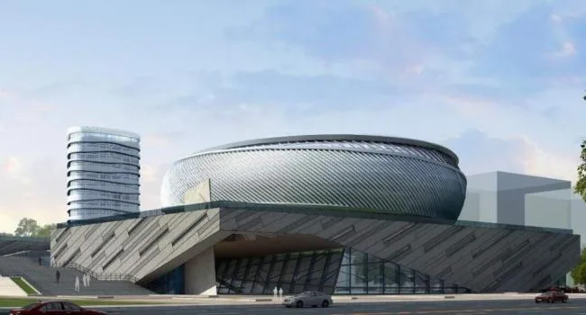 Sketchup Gymnasium Model | Multi story Gymnasium, Zhoushan Putuo Sports Center, Modern Style