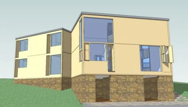 Sketchup Residential Model | Low rise Residence, Modern Style, Louis Koon
