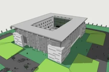 Modern Multi-Story School Building Design | SketchUp Campus Educational Architecture-BIM WORLD