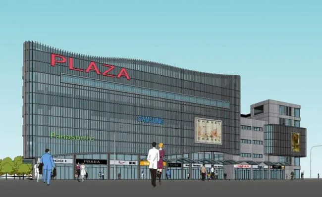 Sketchup Business Model | Multi story Commercial Building, Modern Style