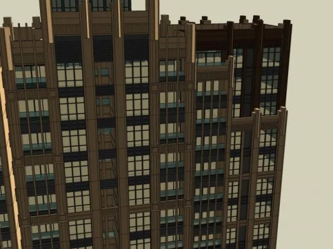 Sketchup Residential Model | Super High rise Residential Buildings, Residential Buildings, Classical Style
