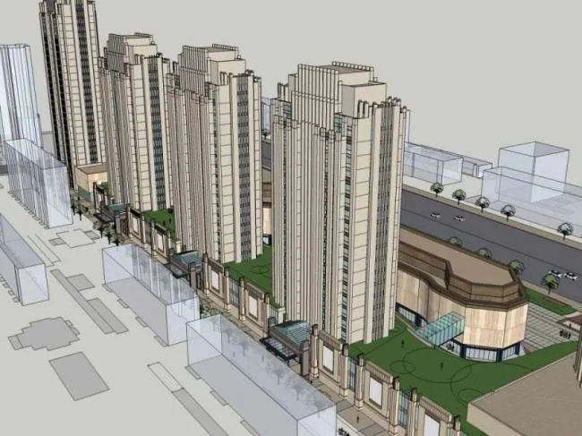 Sketchup Office Model | Office Building Design for a Headquarters Base, High Rise Office Building, Classical Style