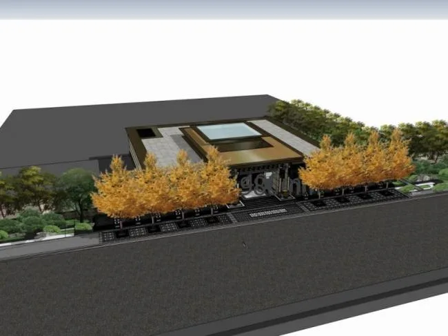 Sketchup Residential Model | Chinese Courtyard, Chinese Style