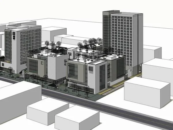 Sketchup Office Model | High rise Office Building, Modern Style