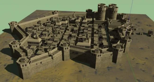 Sketchup Residential Model | Arab City, Medieval Arabic Style