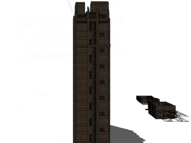 Sketchup Residential Model | Super high-rise residential buildings, residential buildings, classical style