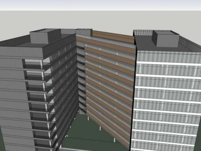 Sketchup Office Model | High rise Office Building, Modern Style