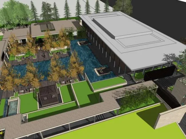 Sketchup Office Model | Multi story Office Building, Modern Style