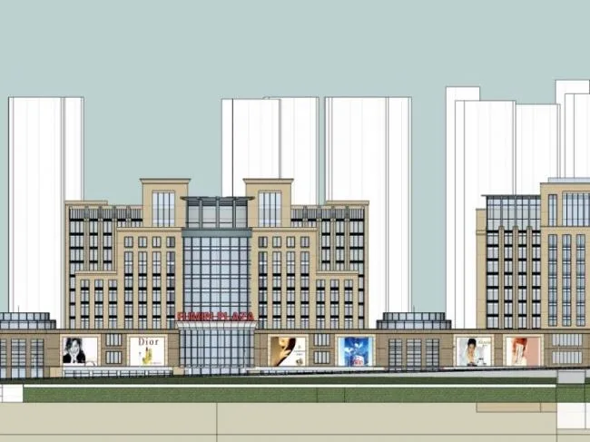 SketchUp Office Model: Classical-Style High-Rise Office Complex