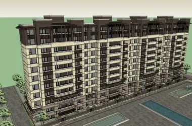 SketchUp Residential Model: Classical 11-Story Multi-Unit Row House-BIM WORLD