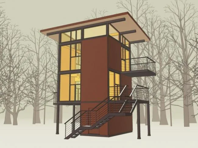 Sketchup Landscape Model | Landscape Platform, Modern Style