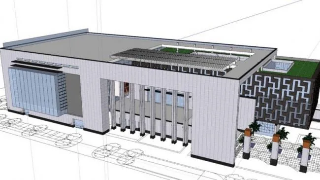 Sketchup Cultural Model | Multi level Cultural Activity Center, Modern Style