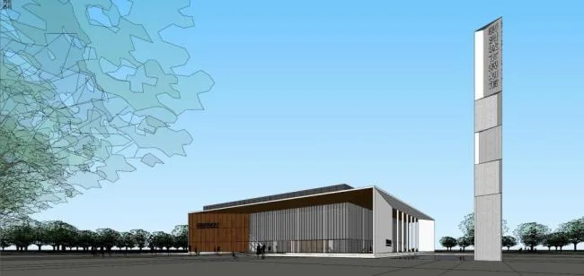 Sketchup Cultural Model | Multi story Exhibition Hall, Modern Style, Cultural Architecture