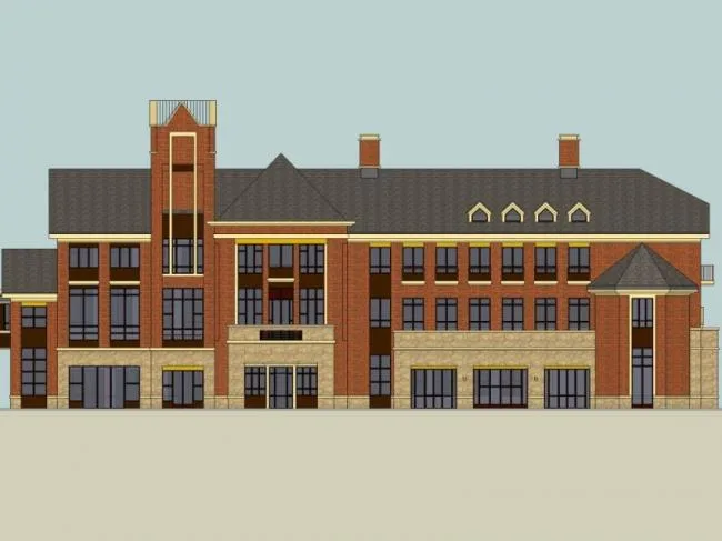 Sketchup Business Model | Multi story Clubhouse, British Style, Classical Style