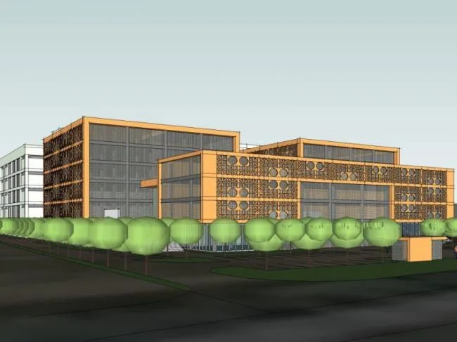 Sketchup Office Model | Multi story Office Building, Modern Chinese Style