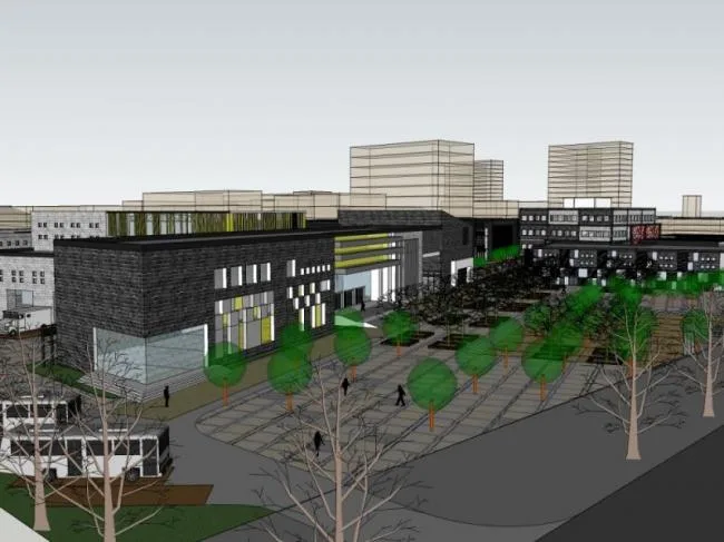 Sketchup Business Model | Low Level Clubhouse, Modern Style