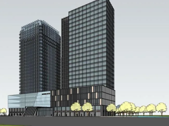Sketchup Complex Model | Multi story Commercial Complex, Office, Residential, Modern Style