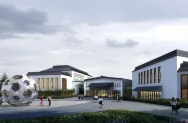 SketchUp Residential Model: Multi-Story Dormitory with Traditional Chinese Architecture-BIM WORLD