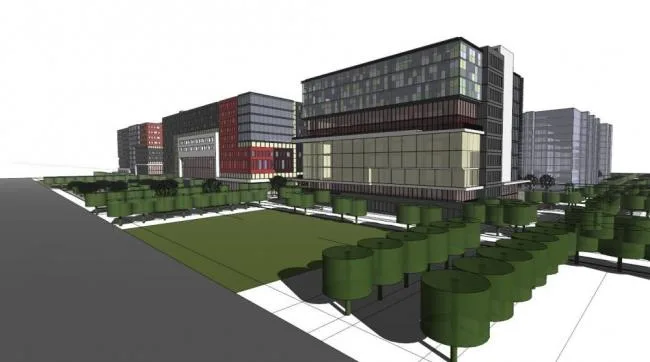 Sketchup Office Model | Multi story Office Area, Modern Style
