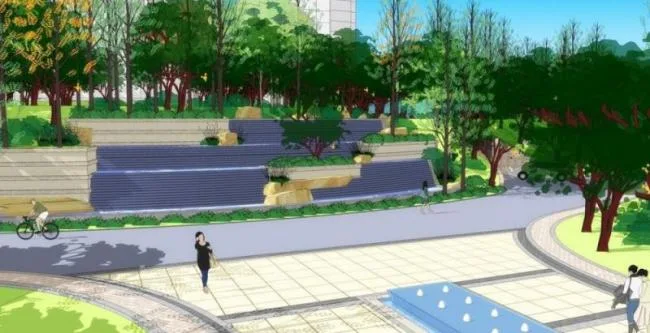 Sketchup Landscape Model | Community Landscape, Residential Landscape, European Style, Classical Style