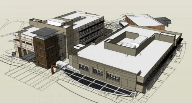 Sketchup School Model | Multi story Training Center School, Campus Educational Architecture, Modern Style