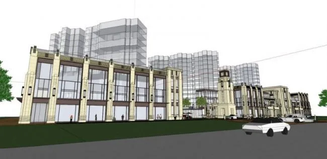 Sketchup Business Model | Clubhouse, Street Side Commercial, Modern Style