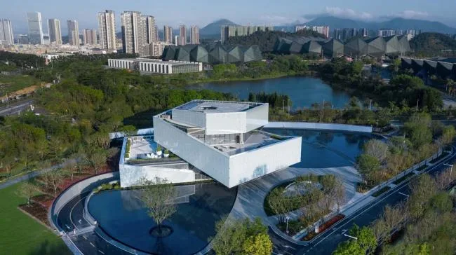 BIM Architecture | Strolling through the Flowers, Warm and Transparent: Shenzhen Shimao Shenzhen Hong Kong International Center Exhibition Hall/Water Stone Design