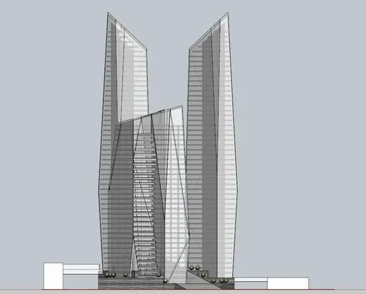 Sketchup Office Model | High rise Office Building, Modern Style