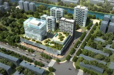 SketchUp Model of Hangzhou Hai Creative Park High-Rise Office Building in Modern Style-BIM WORLD