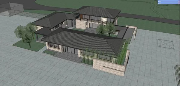 Sketchup Office Model | Multi story Office Building, Classical Style